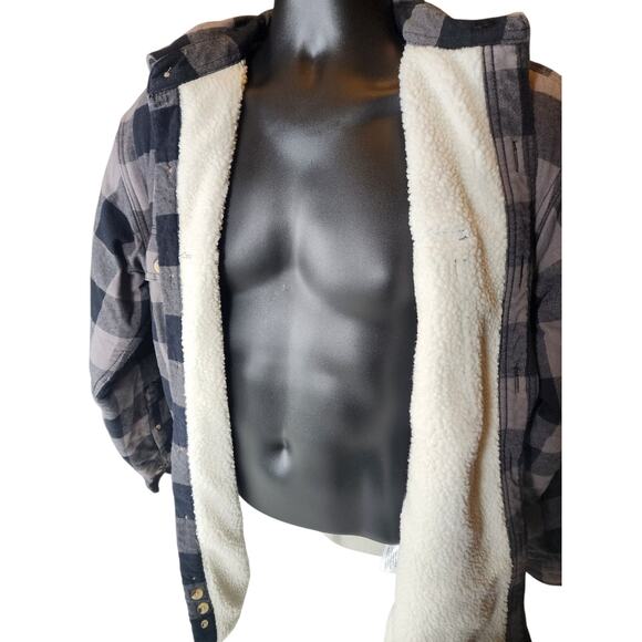 RedHead Fleece Plaid Flannel Jacket Shirt Men Medium Shacket Lumberjack Gorpcore - Picture 10 of 15